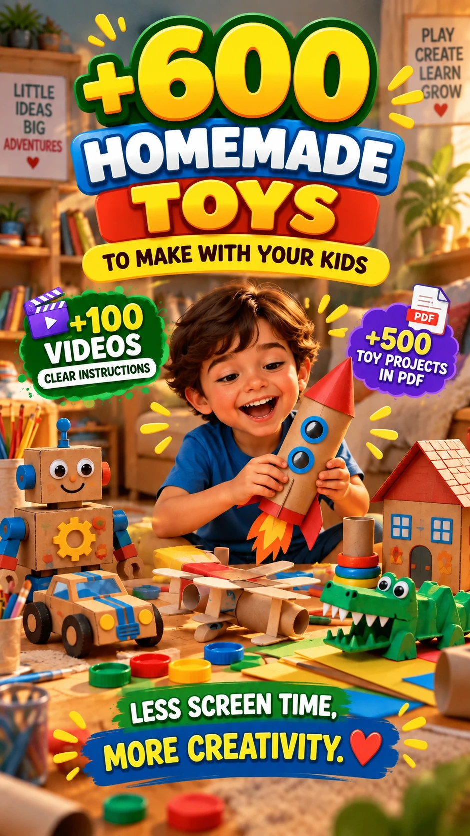 600+ creative homemade toys