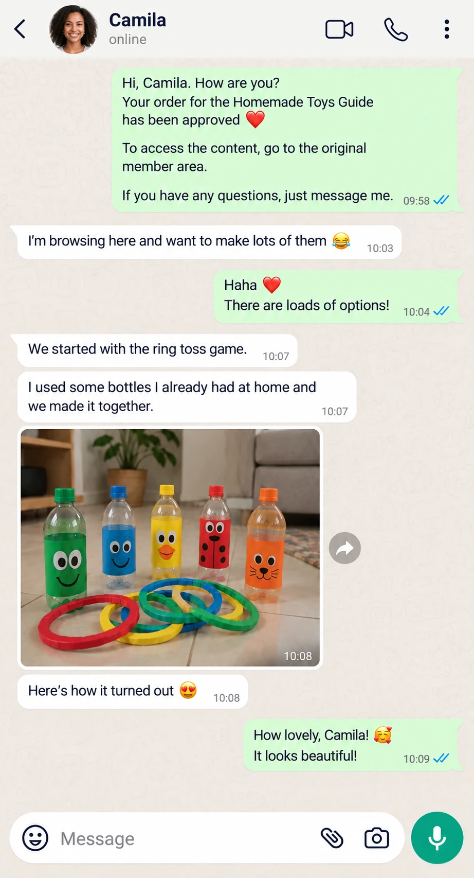 Translated reference customer feedback
