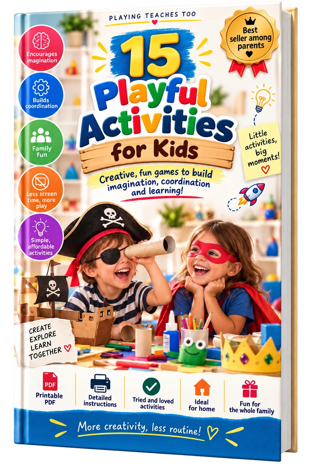Bonus cover: 15 Playful Activities for Kids, Parts 1 and 2
